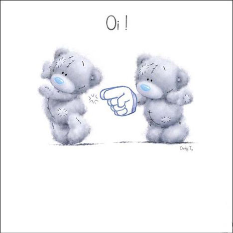 Facebook Poke Friendship Me to You Bear Card £1.15